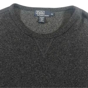 Polo Ralph Lauren Wool Blend XXL Gray Crew Neck Long Sleeve Pullover Sweater